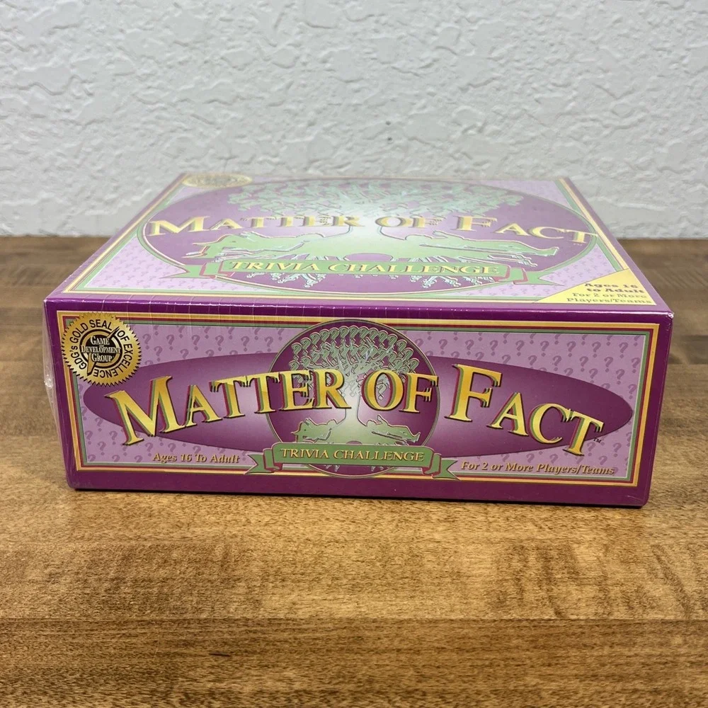 Matter of‎ Fact Trivia Challenge Game Game Development Group Ages 16+ Sealed